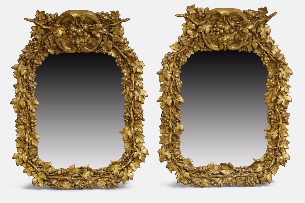 A Pair Of C19th Gilt Composite Mirrors View II