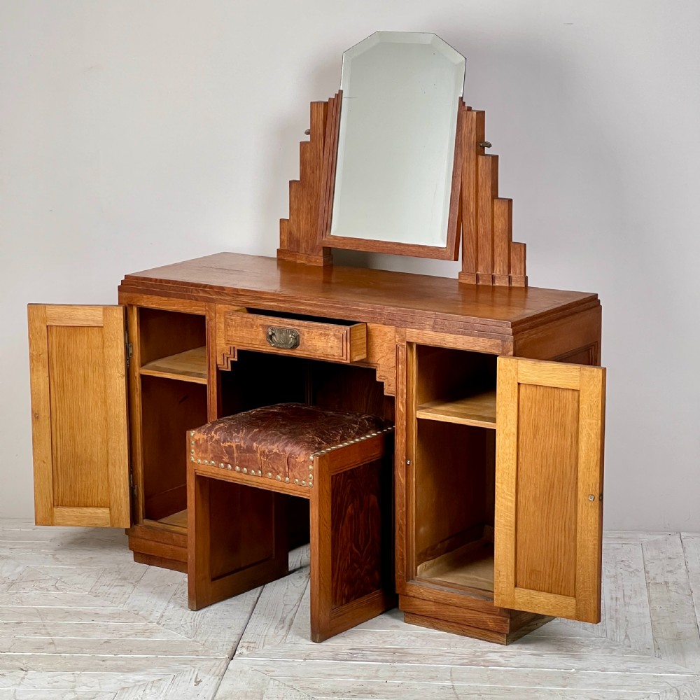 French Art Deco Dressing Table And Stool View IV