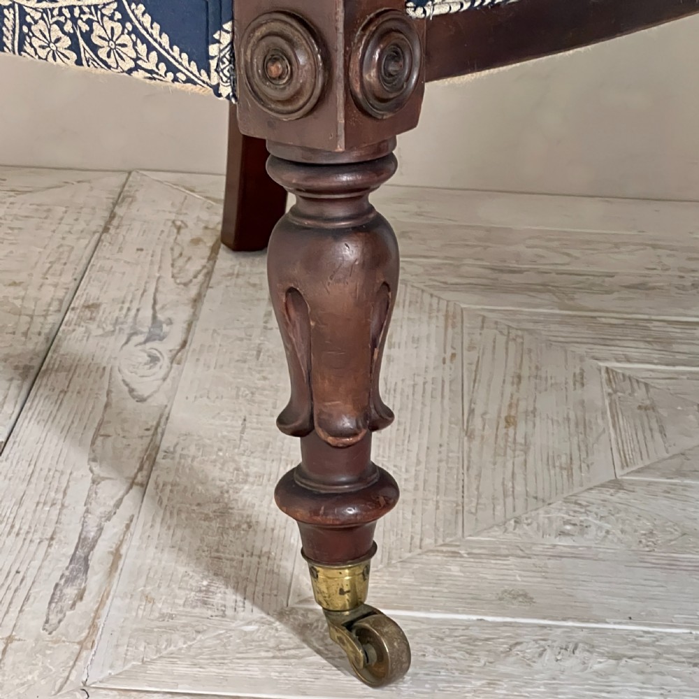 A Pair Of William IV Mahogany Swan Neck Armchairs View V