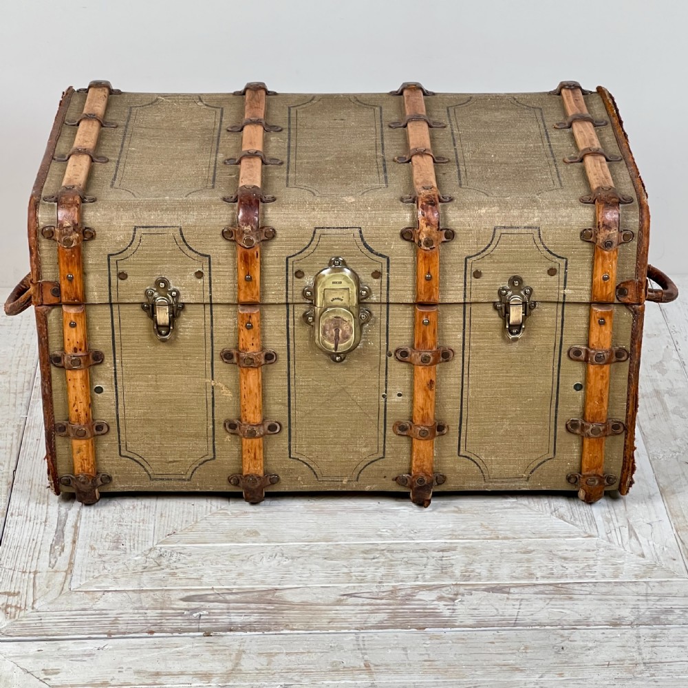 Vintage French Travel Trunk By Au Touriste Paris View II