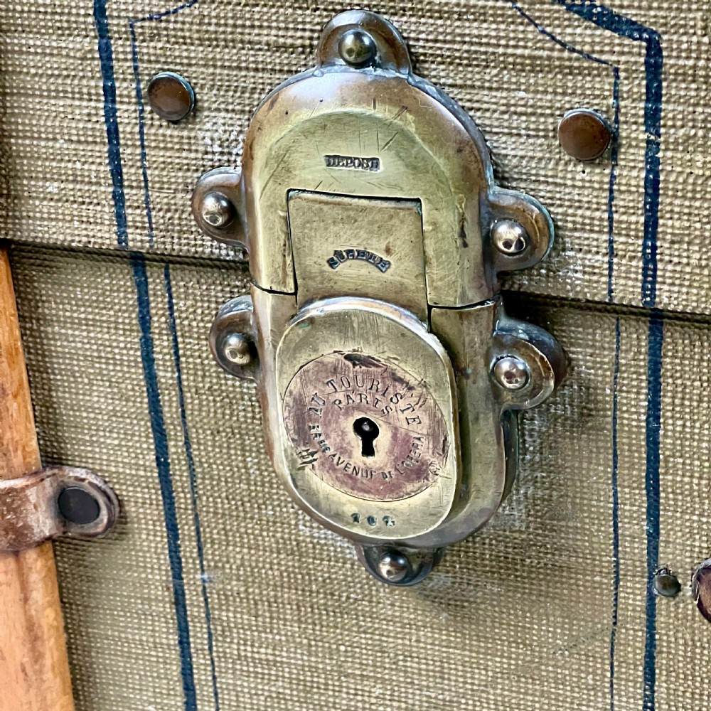 Vintage French Travel Trunk By Au Touriste Paris View III