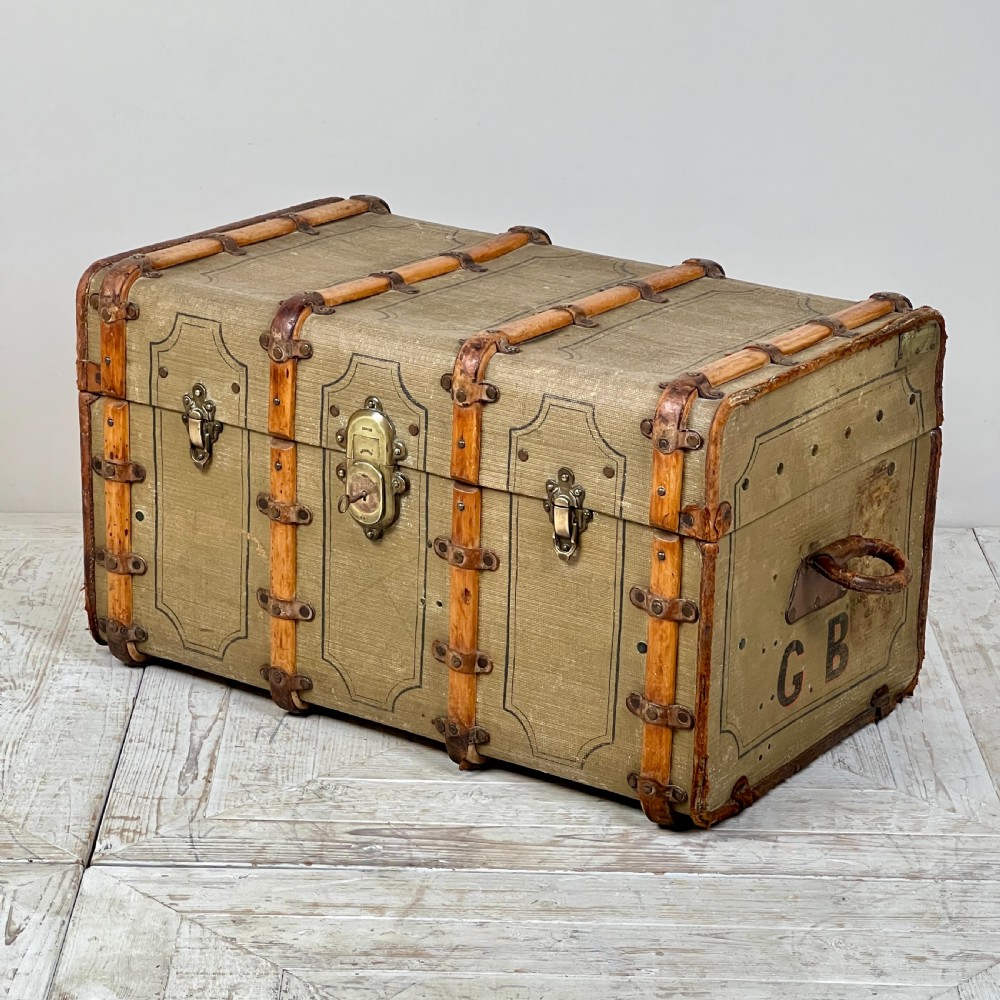 Vintage French Travel Trunk By Au Touriste Paris View VII