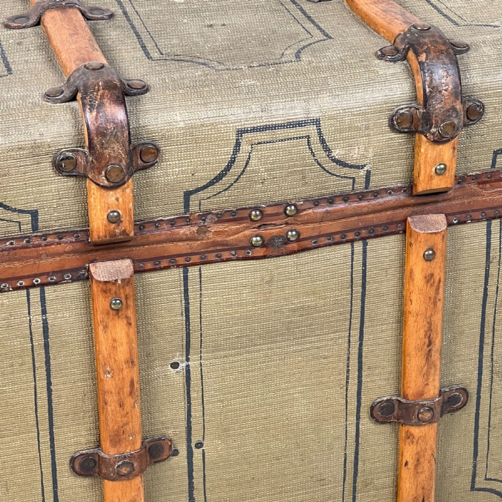 Vintage French Travel Trunk By Au Touriste Paris View X