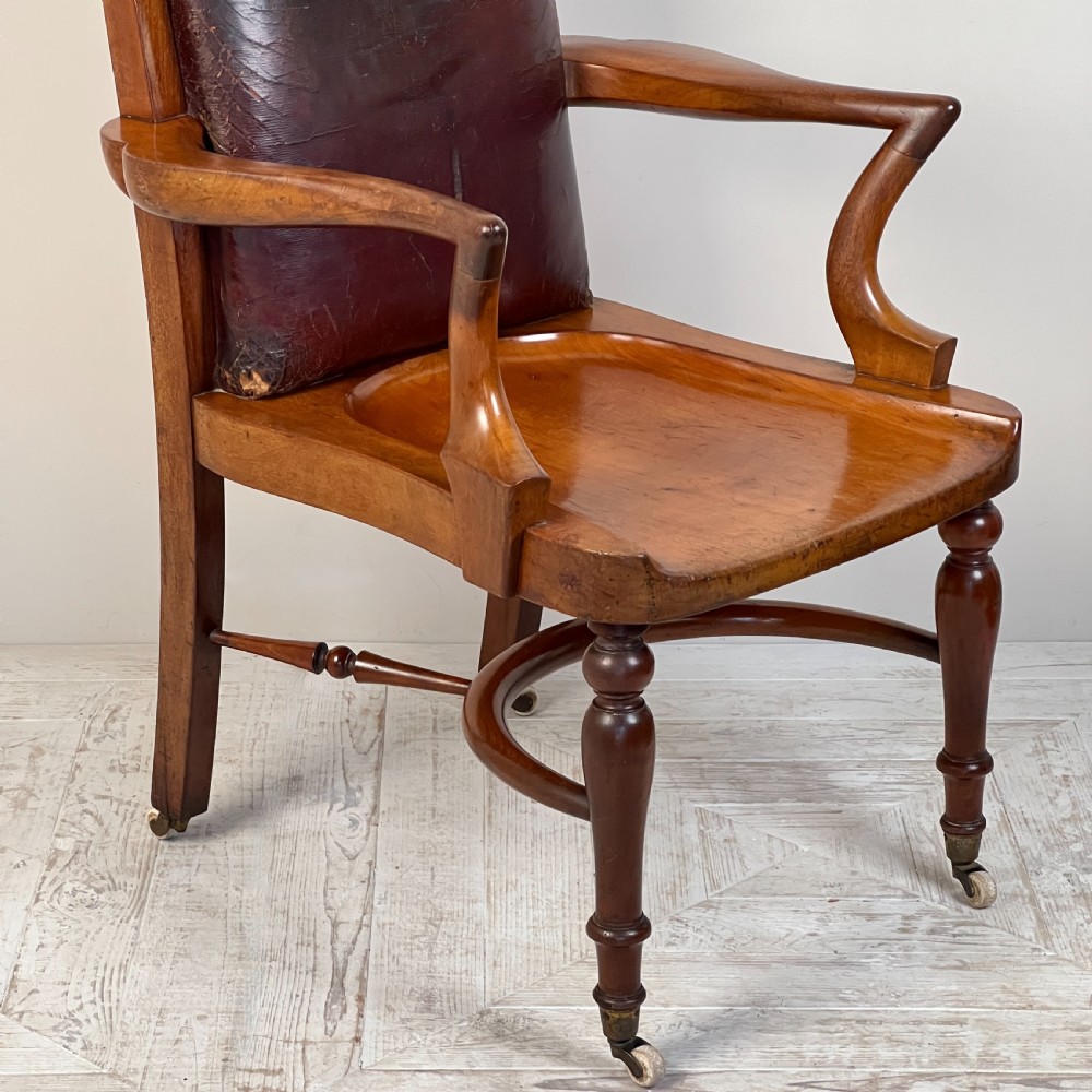 C19th Mahogany Library Or Desk Chair By Heal's Of London View V