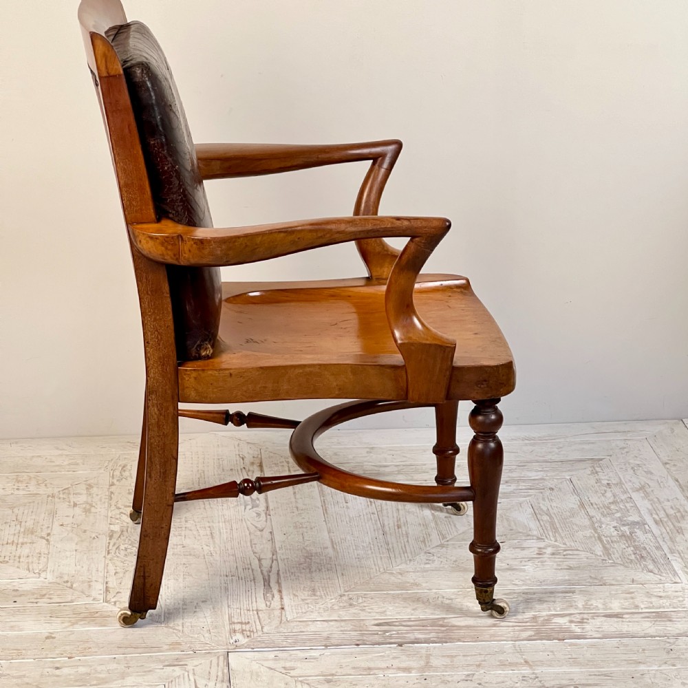 C19th Mahogany Library Or Desk Chair By Heal's Of London View VI