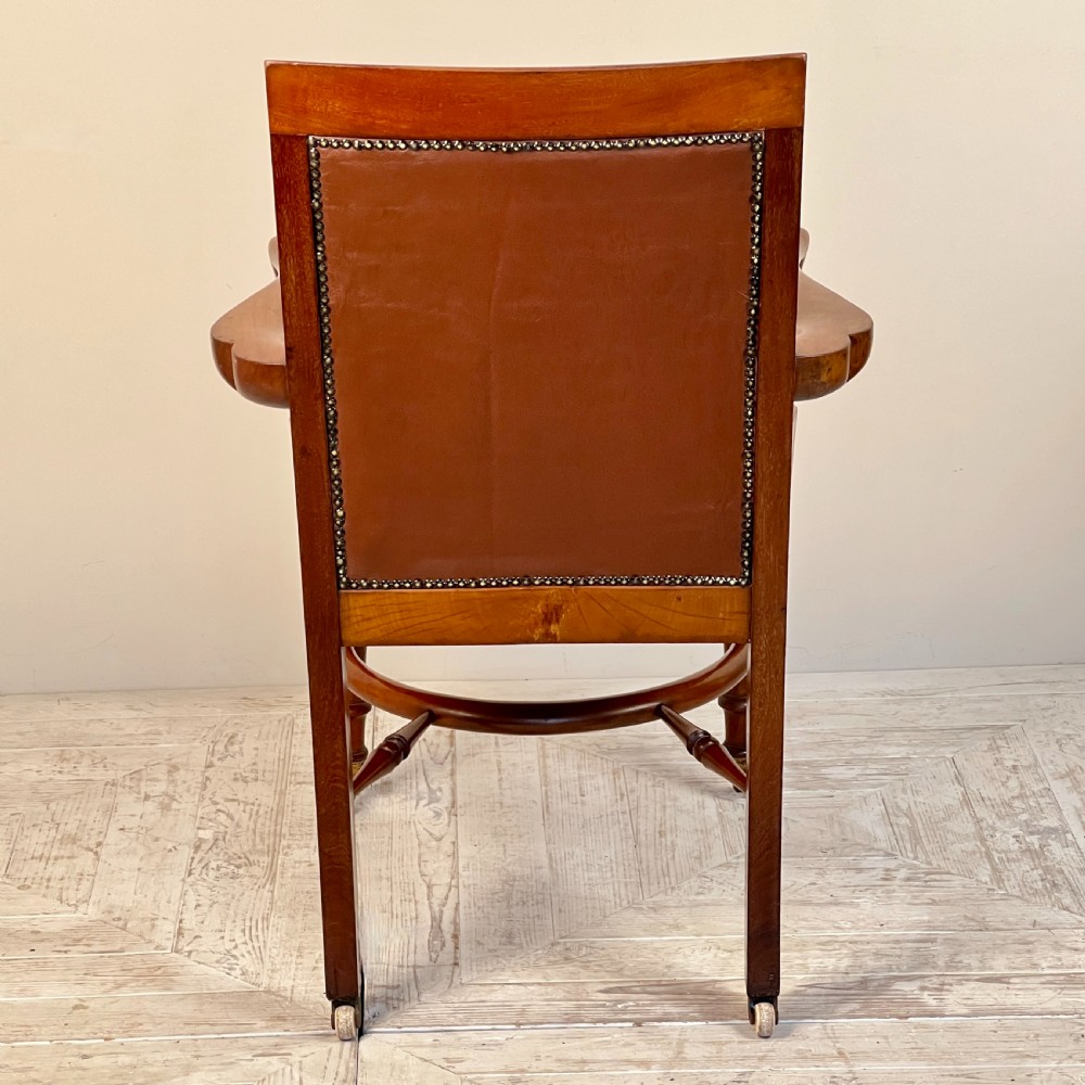 C19th Mahogany Library Or Desk Chair By Heal's Of London View VII