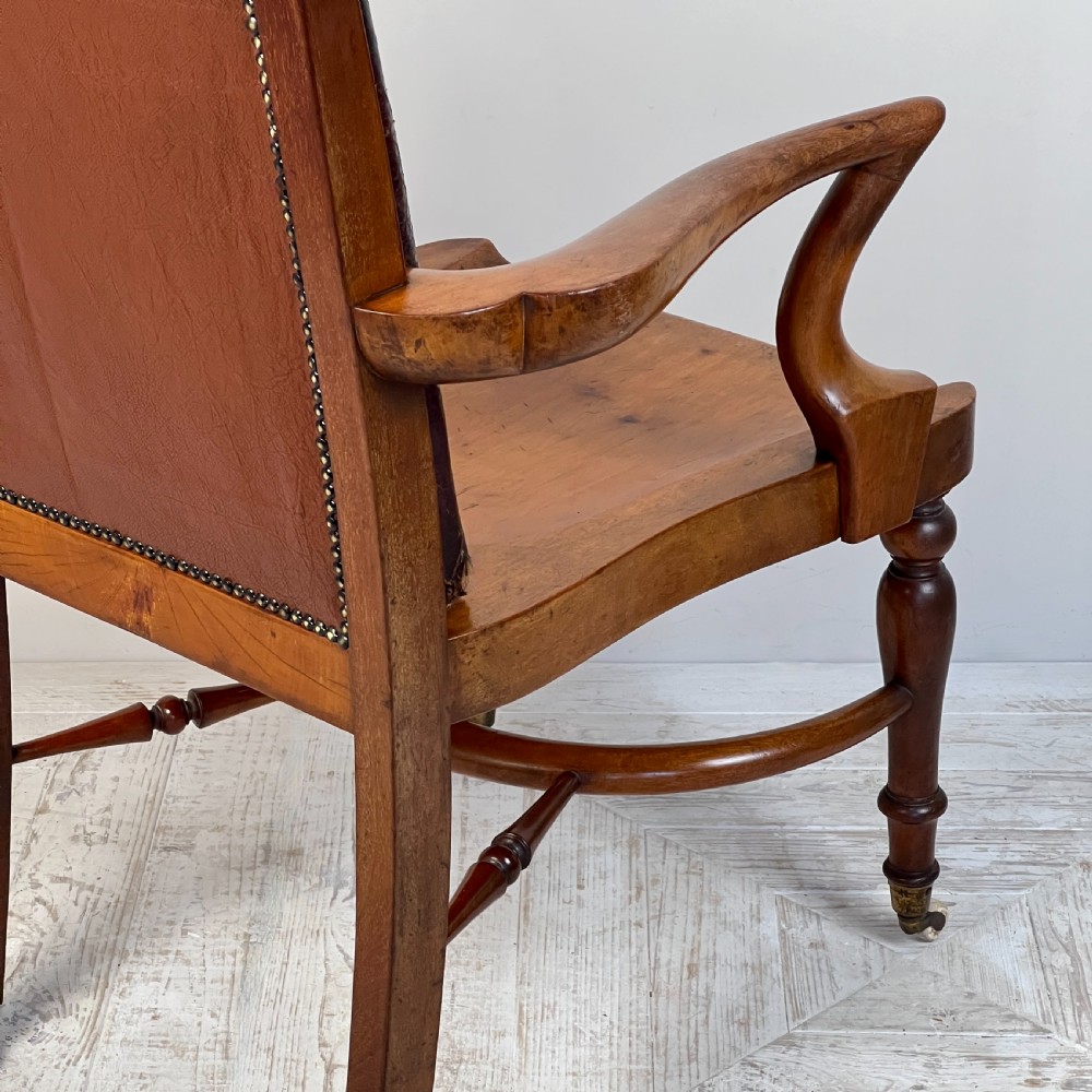 C19th Mahogany Library Or Desk Chair By Heal's Of London View VIII