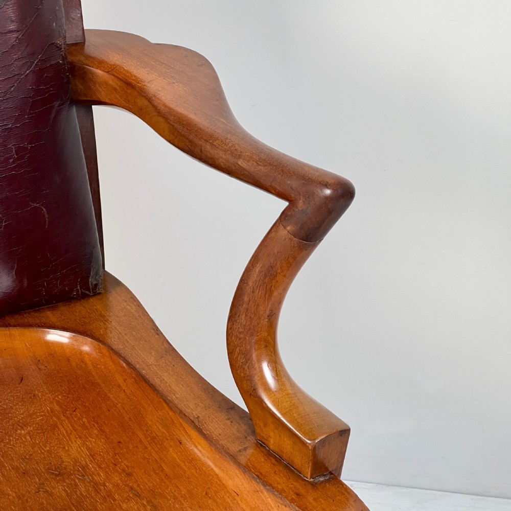 C19th Mahogany Library Or Desk Chair By Heal's Of London View IX