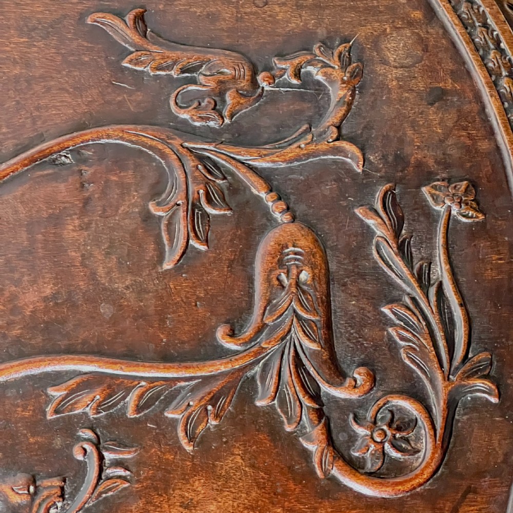 A Gibraltarian Carved Drop Leaf Bobbin Table  View VI