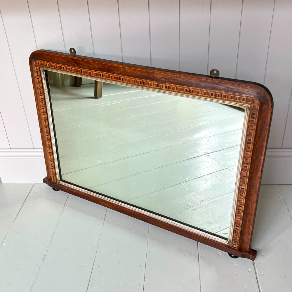 Edwardian Inlaid Overmantel Mirror View III