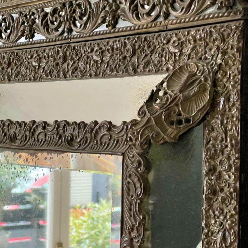 A C19th Continental Repousse Marginal Wall Mirror View III