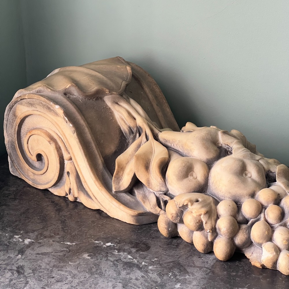 A Pair Of  19Th Century Carved Marble Decorative Corbels  View VI