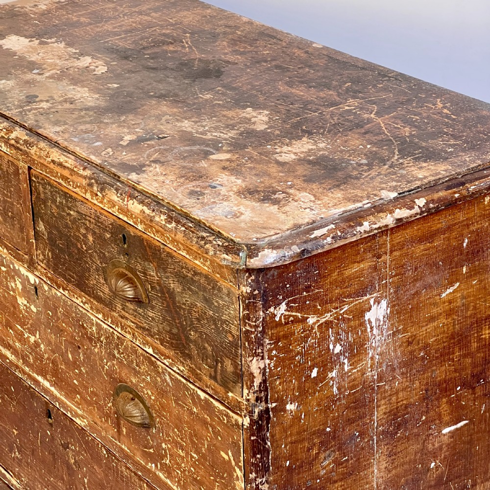 A Victorian Scumble Glazed Chest Of  Drawers View VI