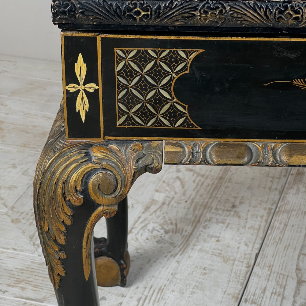 An Early C20th Japanned Duet Stool Or Window Seat View IV