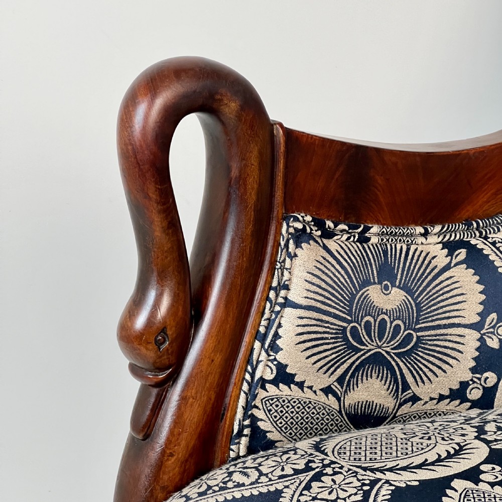 A William IV Mahogany Swan Neck Armchair View VI