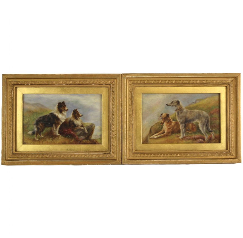 Pair Of Early C20th Oil On Boards By Bessie Bamber Born 1870