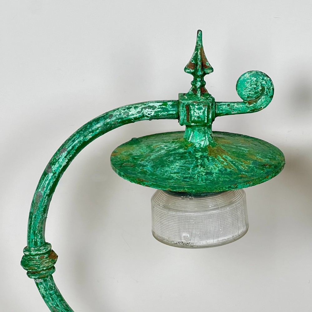 A Large Pair Of Early C20th Swan Neck Street Lamps View IV