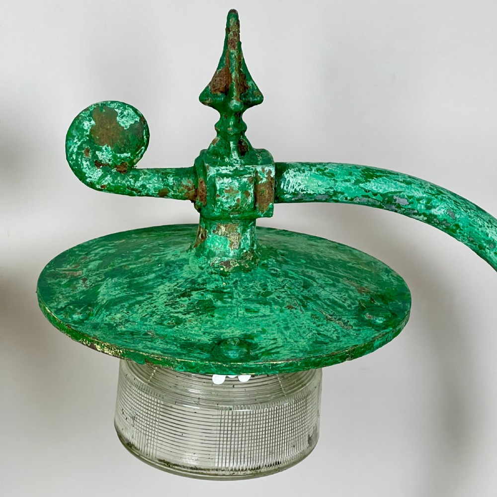A Large Pair Of Early C20th Swan Neck Street Lamps View V