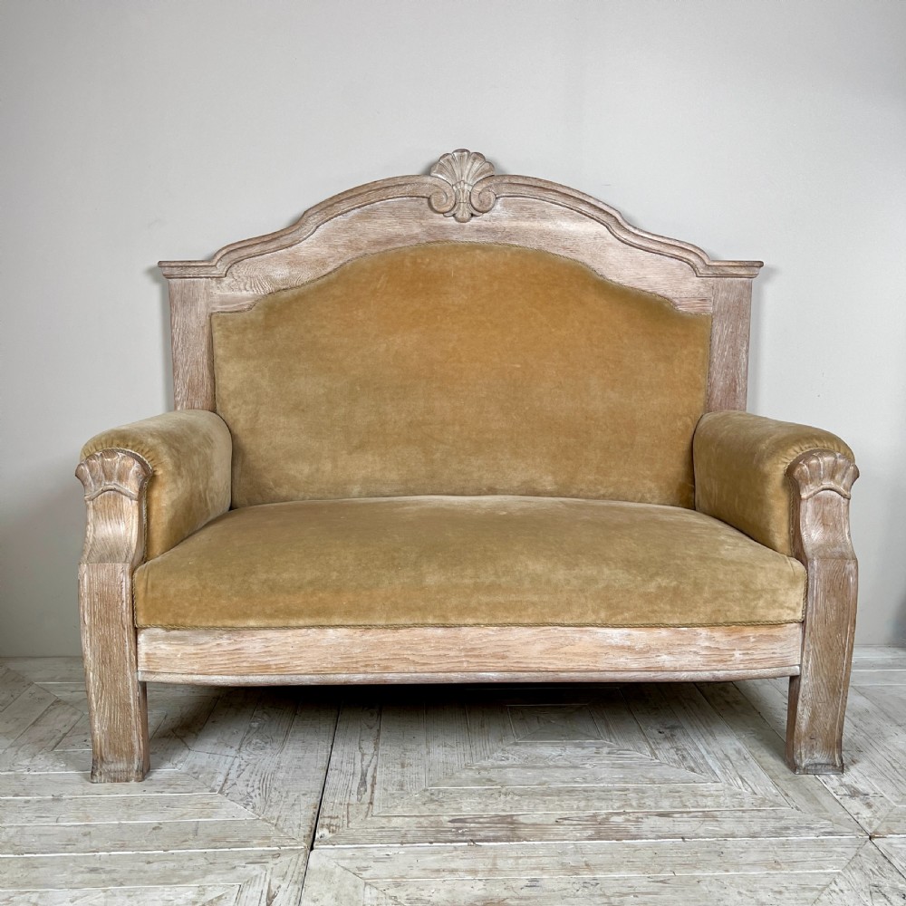 Early 20th Century Limed Oak Danish Sofa View II
