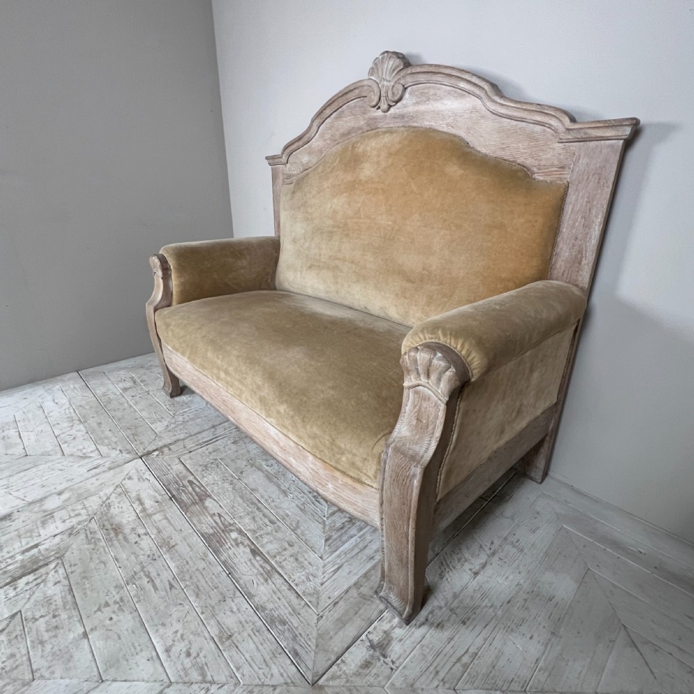 Early 20th Century Limed Oak Danish Sofa View VII