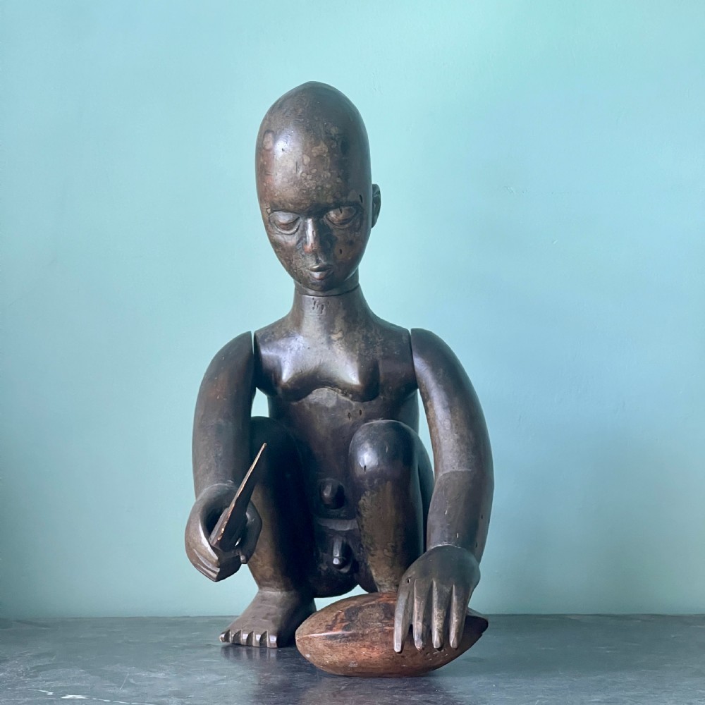 An Early 20th Century African Carved Wood Ngoni Figure View II
