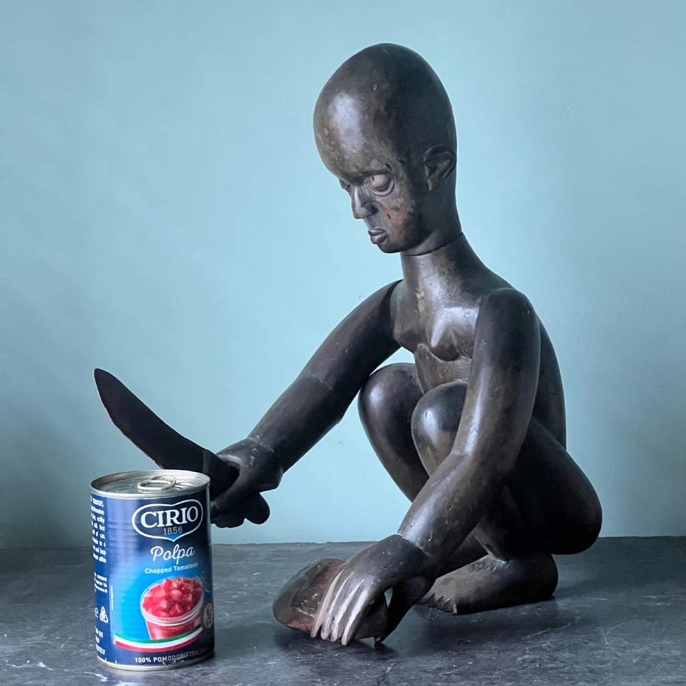 An Early 20th Century African Carved Wood Ngoni Figure View V