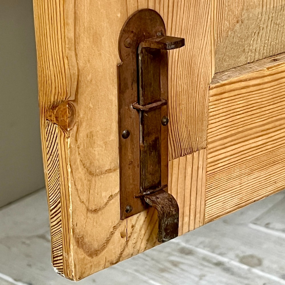 A Continental Pine Art Nouveau Knockdown Wardrobe View V