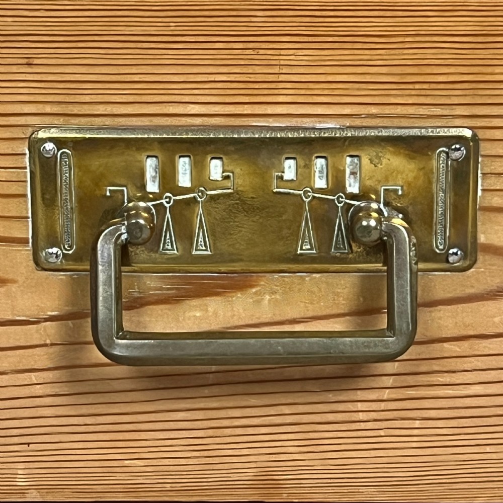 A Continental Pine Art Nouveau Knockdown Wardrobe View VII