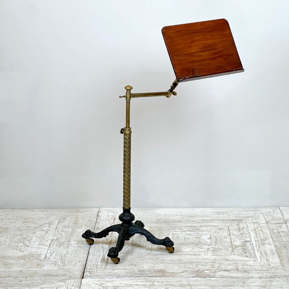 A Victorian Carter's Patent Brass And Cast Iron Reading Stand View II