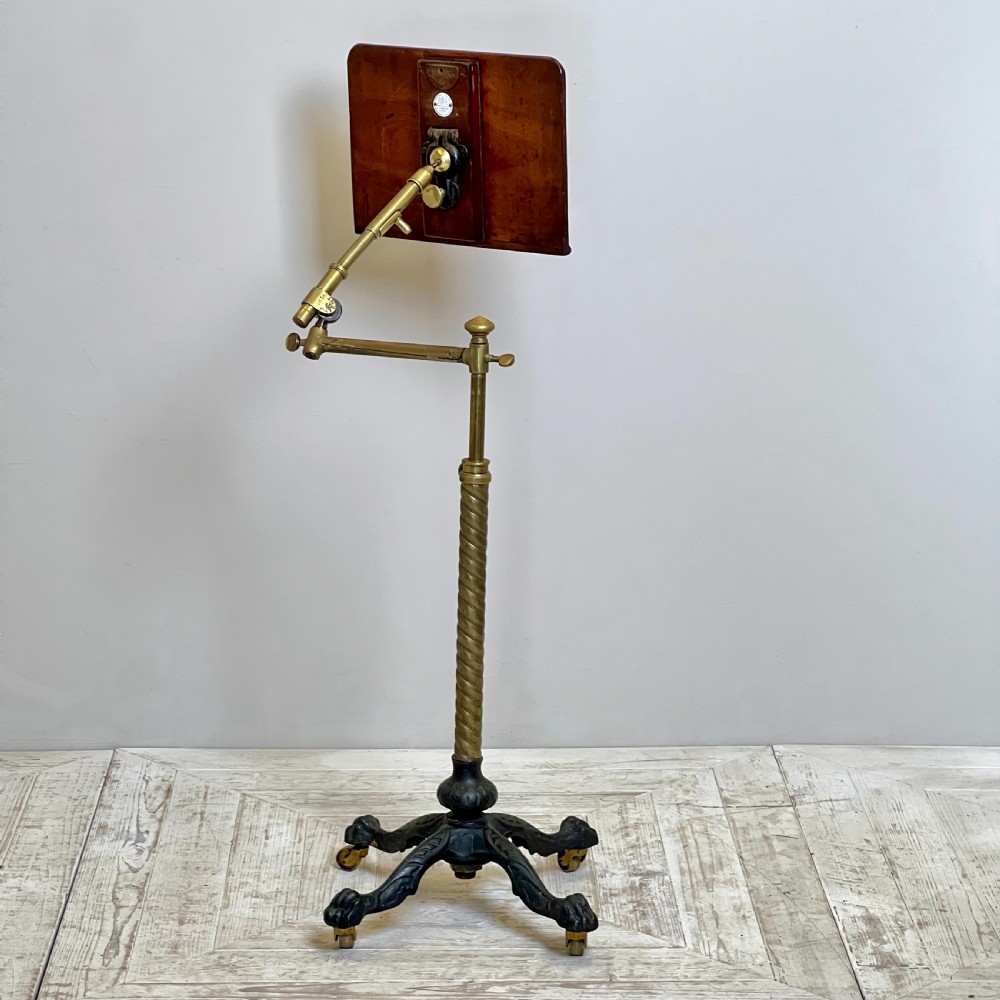 A Victorian Carter's Patent Brass And Cast Iron Reading Stand View VI
