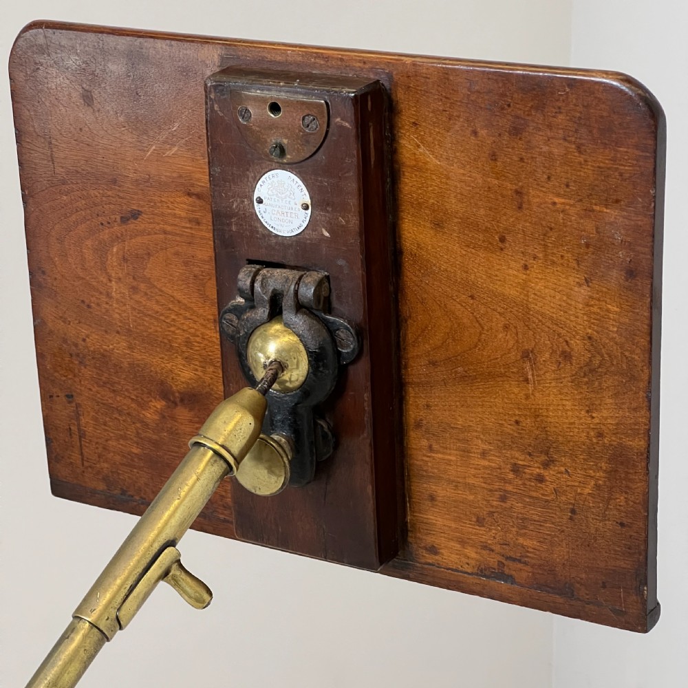 A Victorian Carter's Patent Brass And Cast Iron Reading Stand View VII