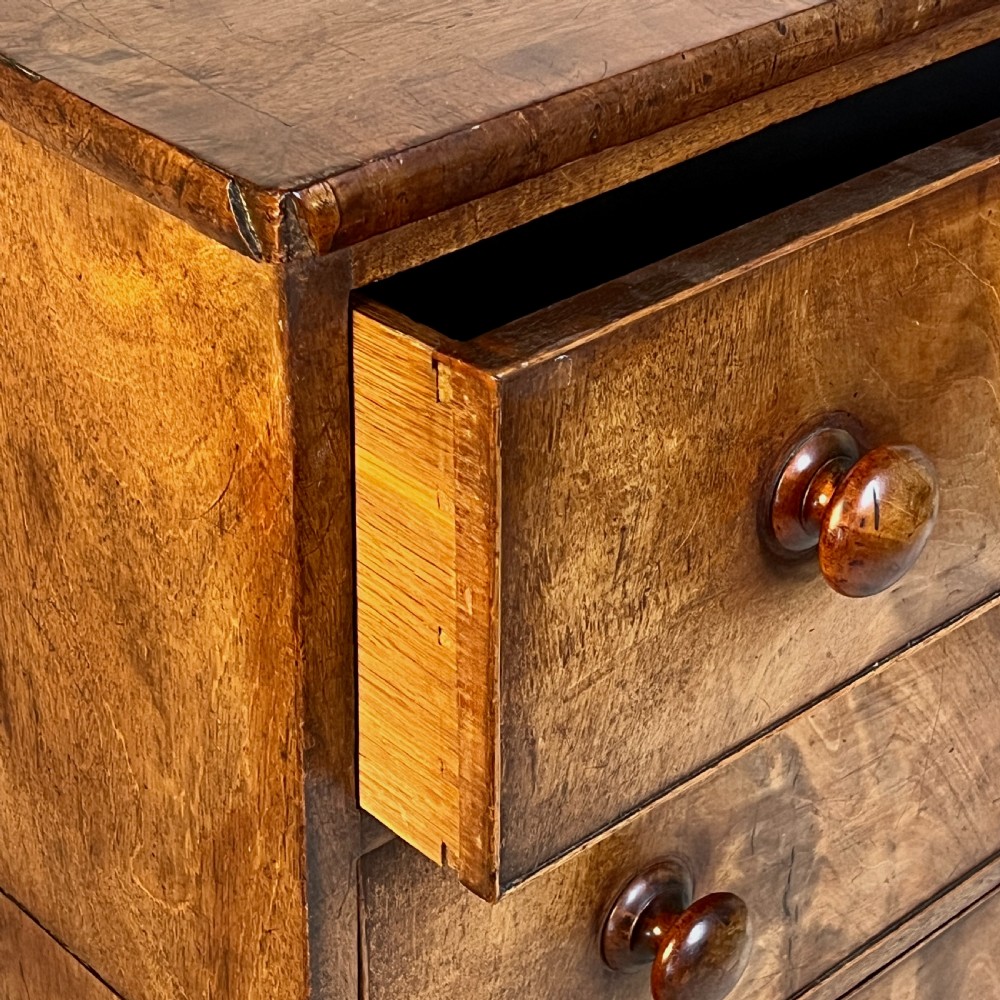 Small Georgian Mahogany And Oak Chest Of Drawers View VI