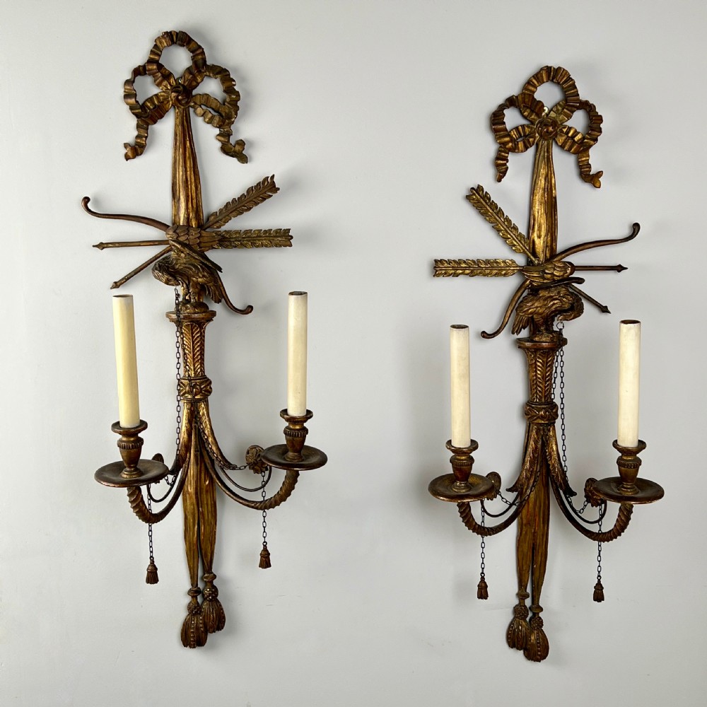 A Pair Of Antique Giltwood Wall Sconces View III