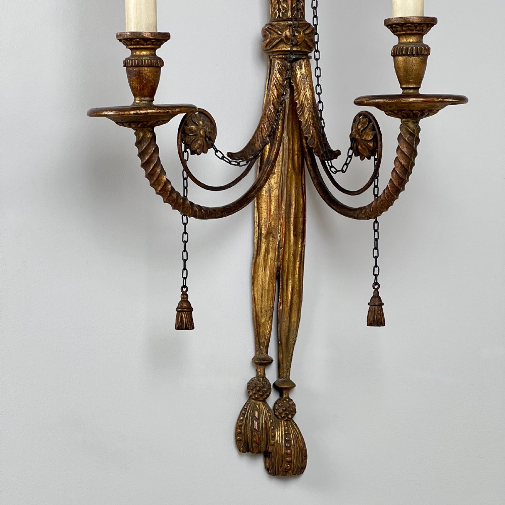 A Pair Of Antique Giltwood Wall Sconces View IV