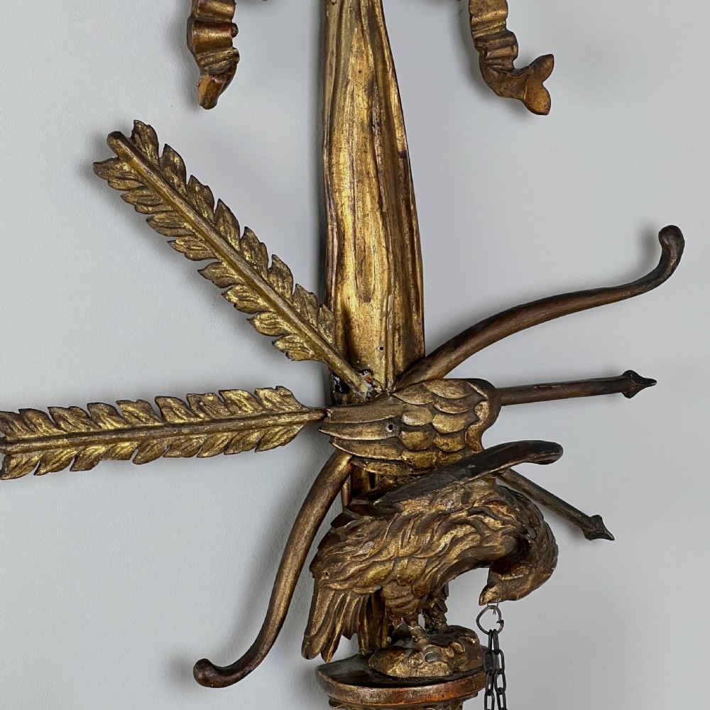 A Pair Of Antique Giltwood Wall Sconces View V