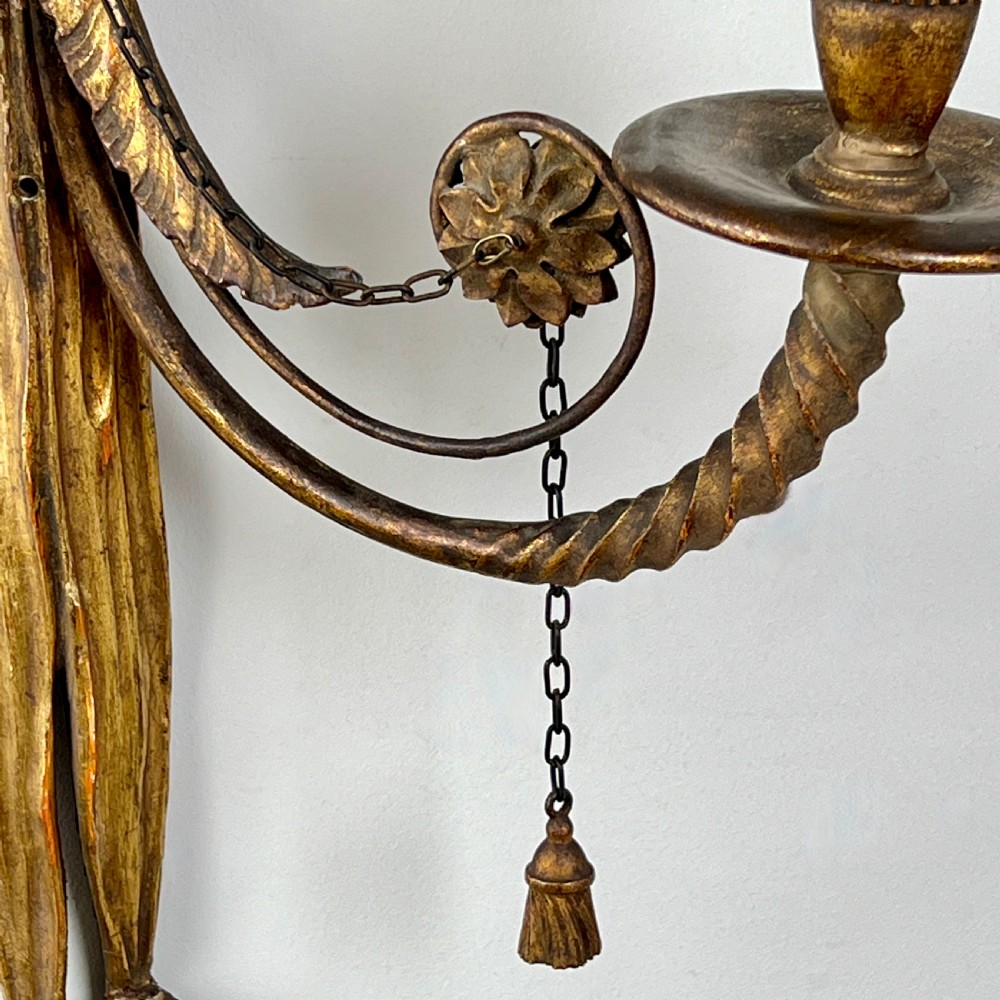 A Pair Of Antique Giltwood Wall Sconces View VIII