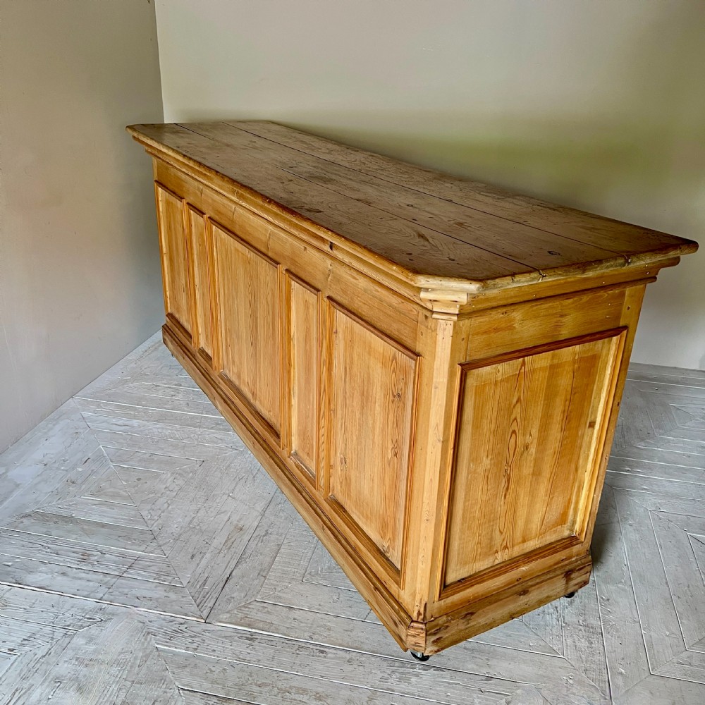 Vintage French Pine Haberdashery Shop Counter  View IV