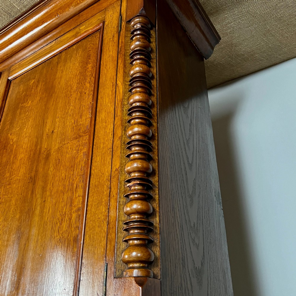 19Th Century Welsh Oak Housekeepers Cupboard Or Linen Press View IX