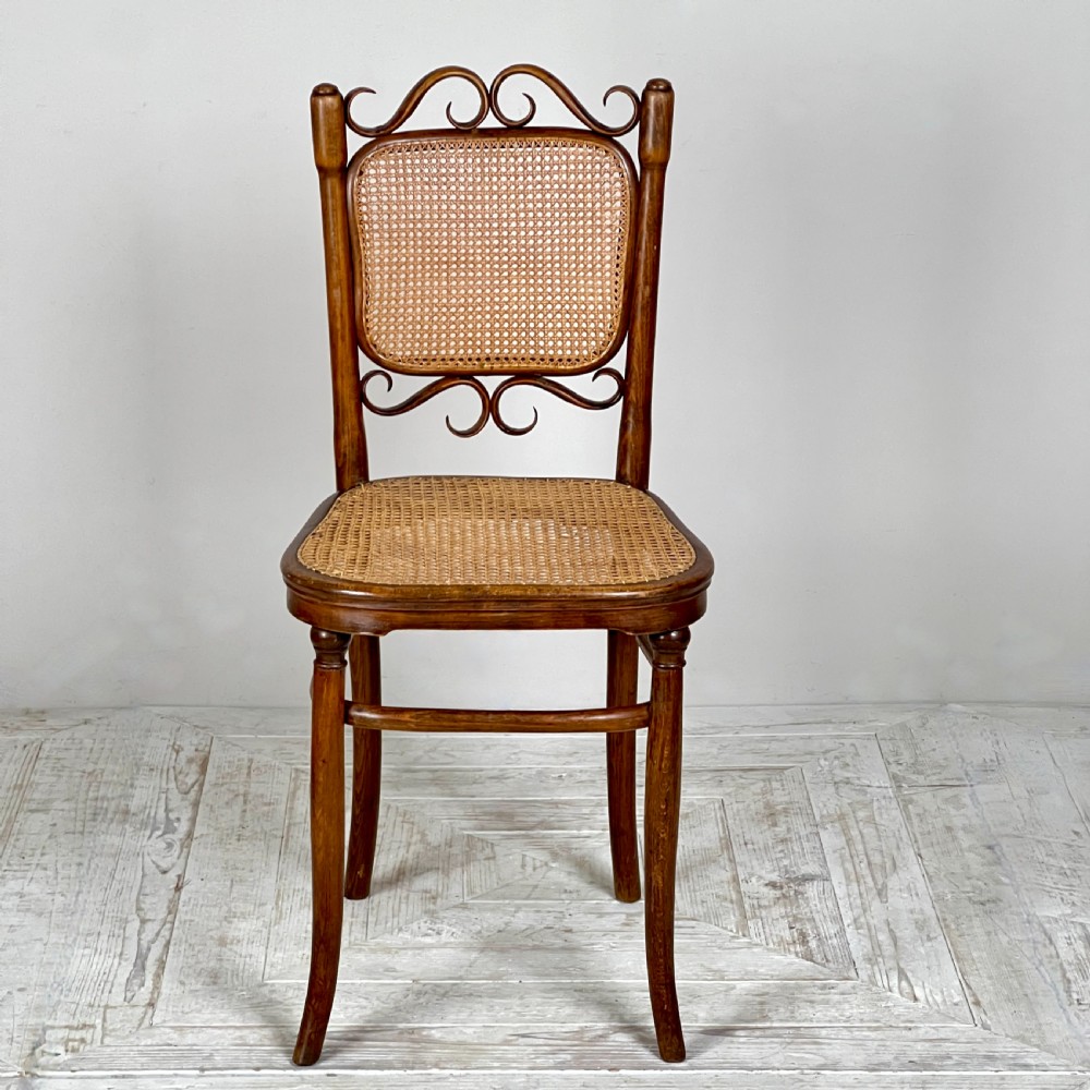 A Quartet Of Early C20th Bentwood And Cane Chairs By Josef Hoffmann View V