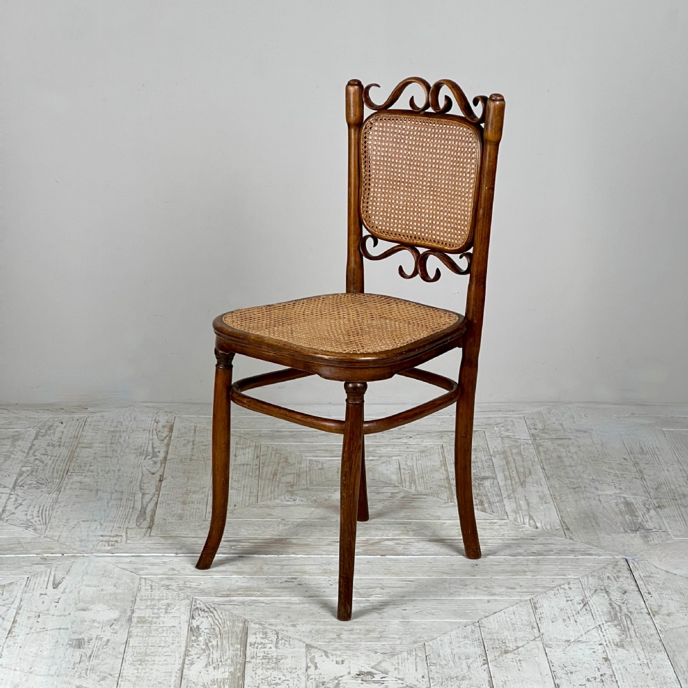 A Quartet Of Early C20th Bentwood And Cane Chairs By Josef Hoffmann View VI
