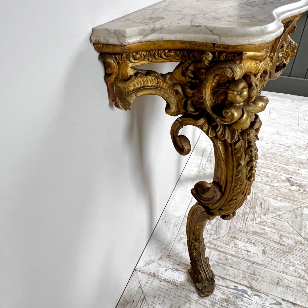 A Victorian Giltwood And Marble Console Table View IV