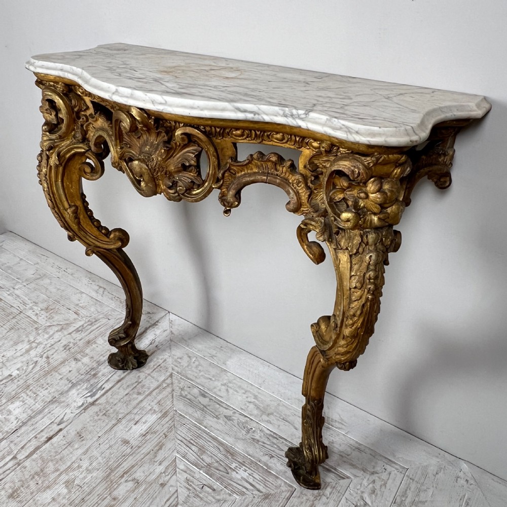 A Victorian Giltwood And Marble Console Table View VIII