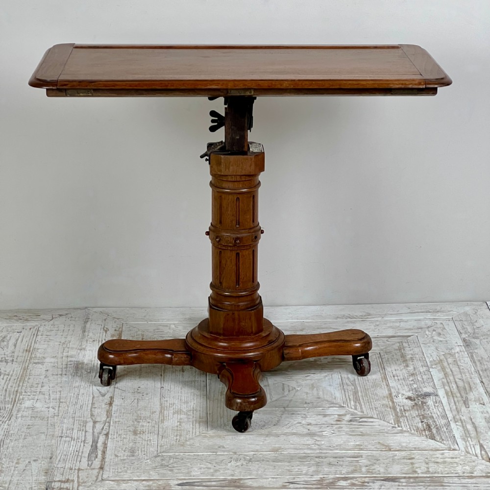 Victorian Solid Mahogany Adjustable Reading Table By John Carter View IV