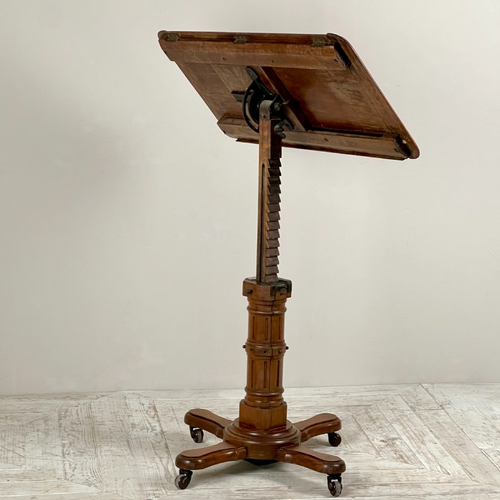 Victorian Solid Mahogany Adjustable Reading Table By John Carter View IX