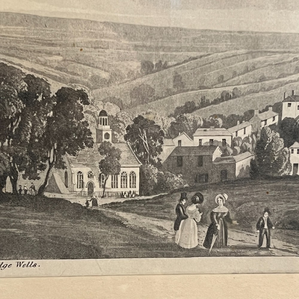 A Large Antique Engraving 'Panoramic View Of Tunbridge Wells'  View IV