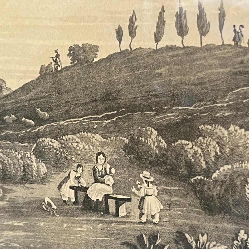 A Large Antique Engraving 'Panoramic View Of Tunbridge Wells'  View V