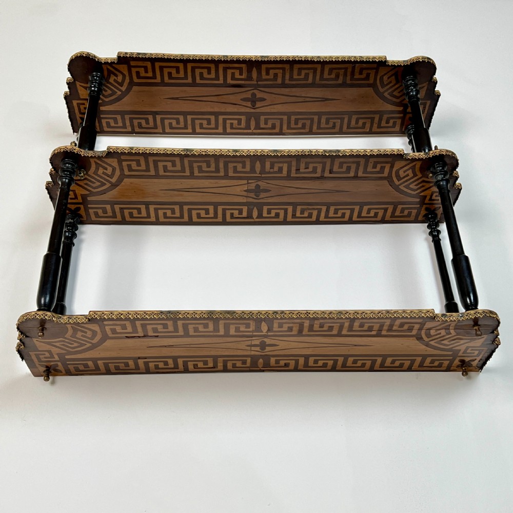 A Set Of 19th Century Parquetry Wall Shelves View II