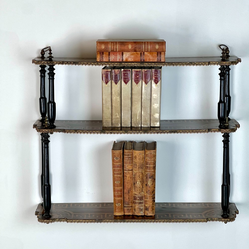 A Set Of 19th Century Parquetry Wall Shelves View III