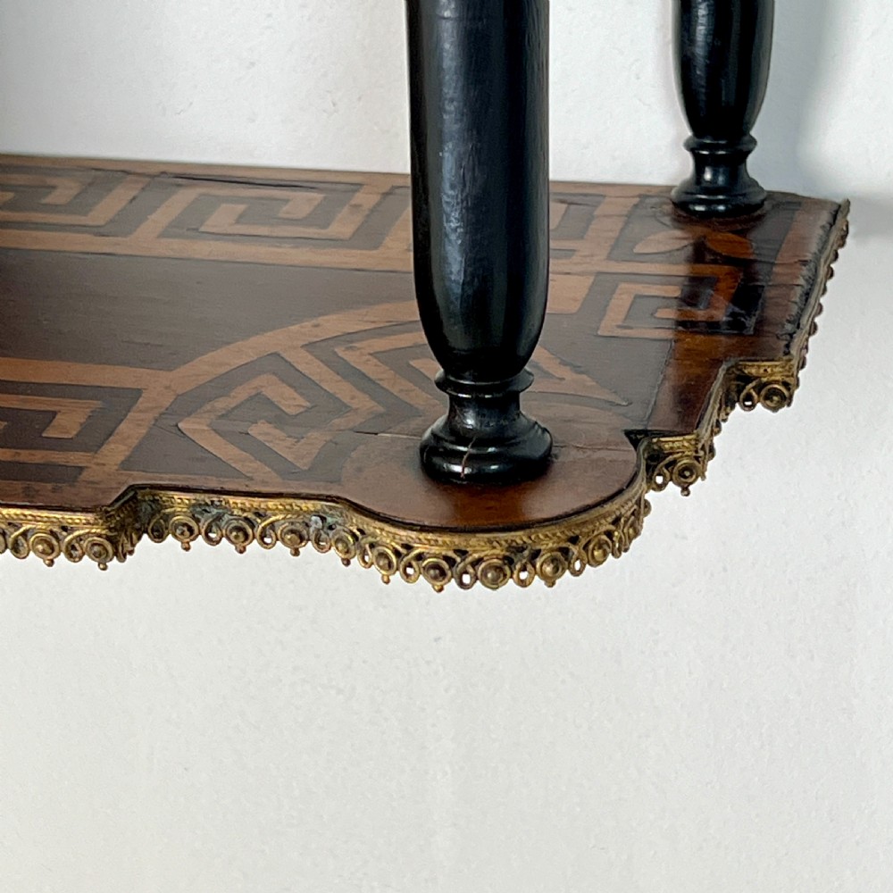 A Set Of 19th Century Parquetry Wall Shelves View IV