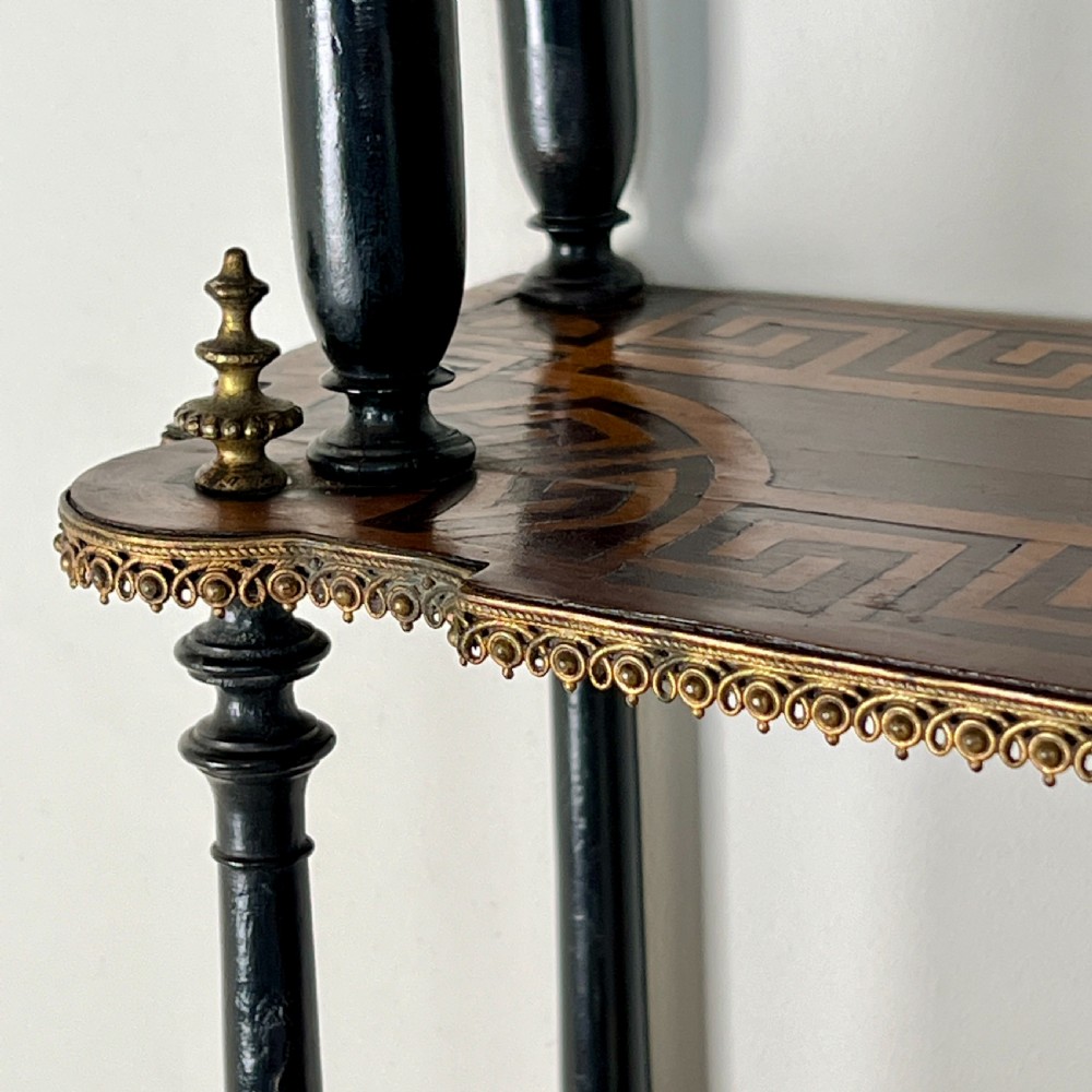 A Set Of 19th Century Parquetry Wall Shelves View V